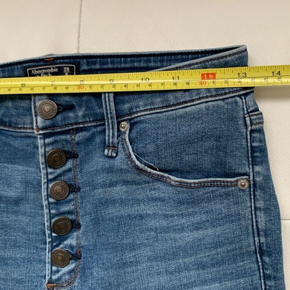 Abercrombie & Fitch Simone High Rise Ankle Skinny Jeans Size 28/ 6 - Picture 3 of 9